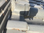 雨漏りのリスクとなり得る漆喰の劣化補修前