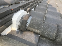 雨漏りのリスクとなり得る漆喰の劣化補修後