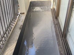 雨漏りが発生したベランダのウレタン防水施工後