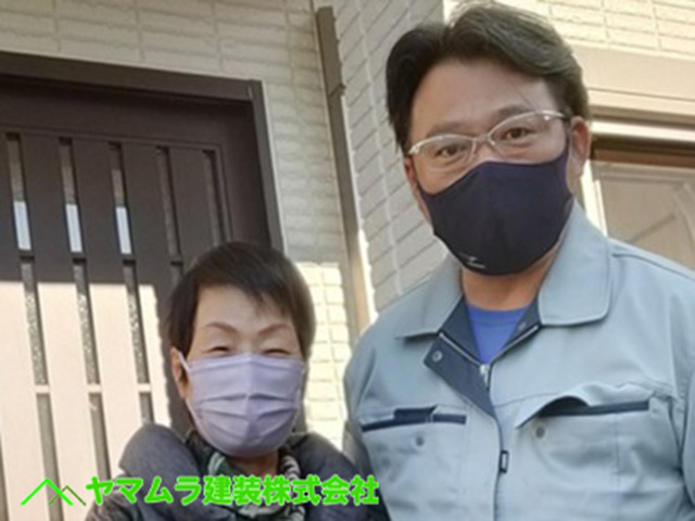 03豊明市　谷鈑金交換　お客様との記念撮影。