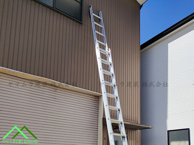 スライダーハシゴの設置