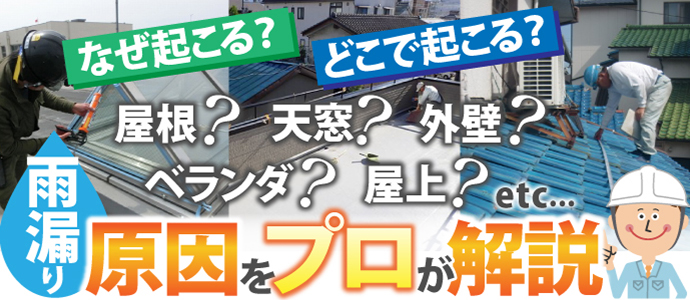 雨漏りの原因をプロが解説 雨漏りの原因をプロが解説