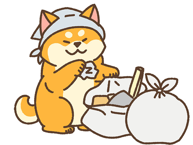 01名古屋市港区　葺き替え　作業の完了と片付け仕事。