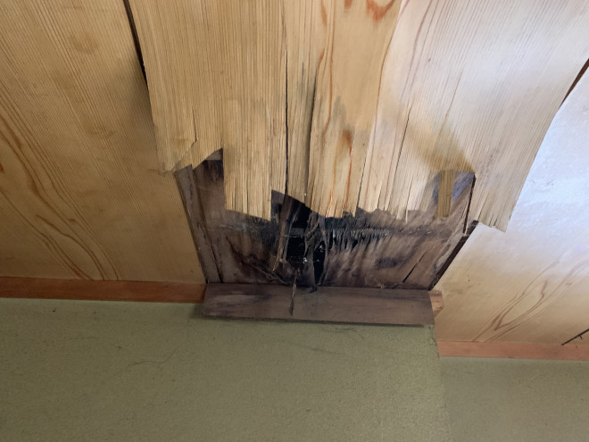 春日井市の雨漏り発生現場