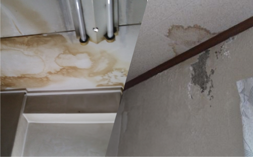 雨漏り被害の様子