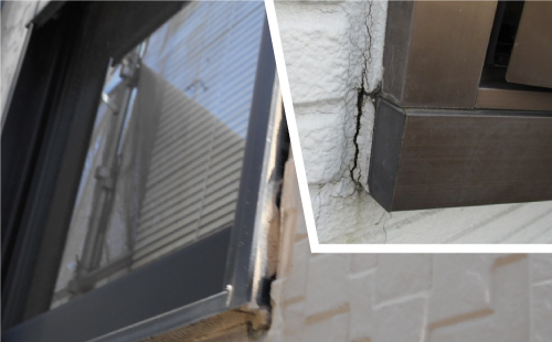 外壁の窓サッシ 外壁の窓サッシ