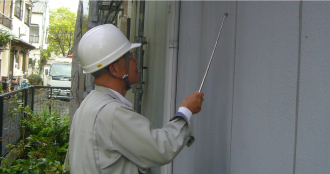 外壁検査の様子 外壁検査の様子