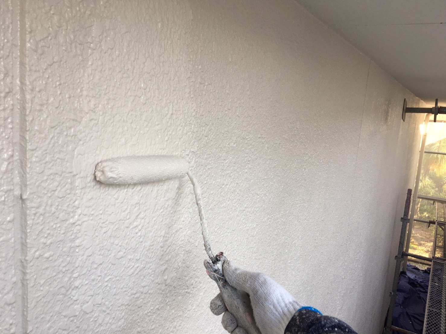 春日井市のパーフェクトトップを使用した外壁塗装を行いました