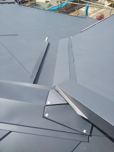 沼津市葺き替え谷板金加工