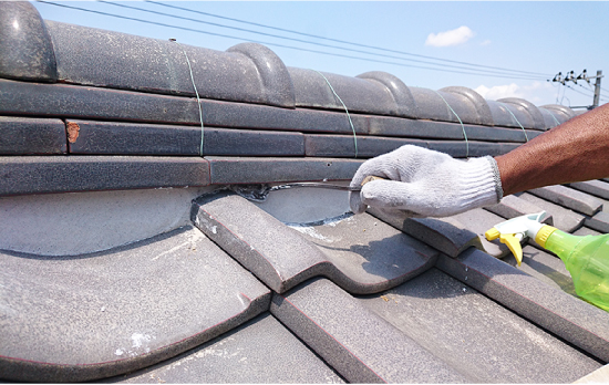 漆喰詰め直し工事