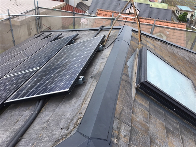 さいたま市緑区　棟板金設置完了