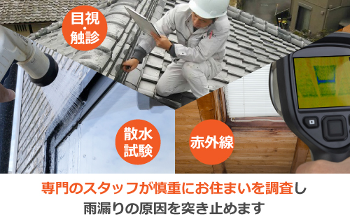 雨漏り点検の様子