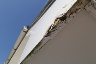 上裏面への雨水の浸入 上裏面への雨水の浸入