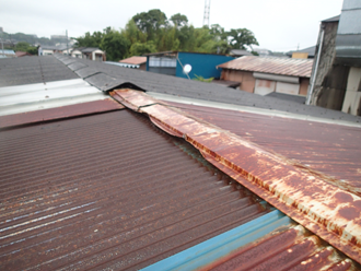 錆のひどい屋根