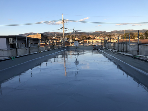 三島市アパート屋上防水完工