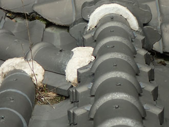 入母屋屋根の様子