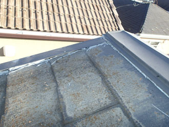 シーリングされた屋根