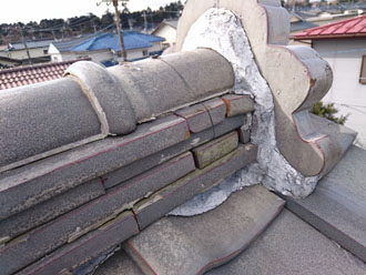 ラバーロックされた棟