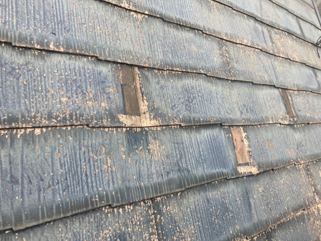 施工前のスレート屋根