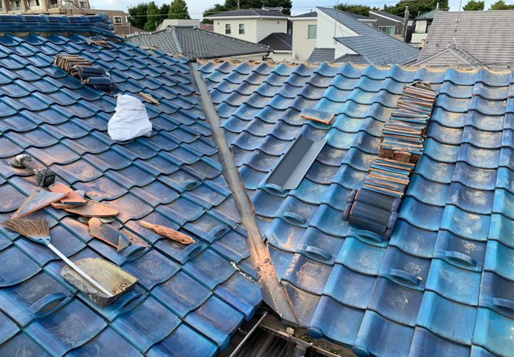 谷板金交換工事の様子③