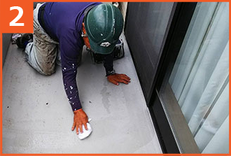 トップコートの下地調整