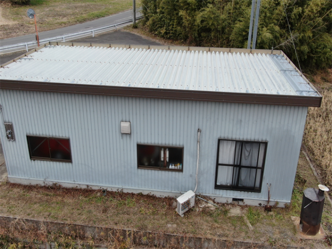 折板屋根の補修完了