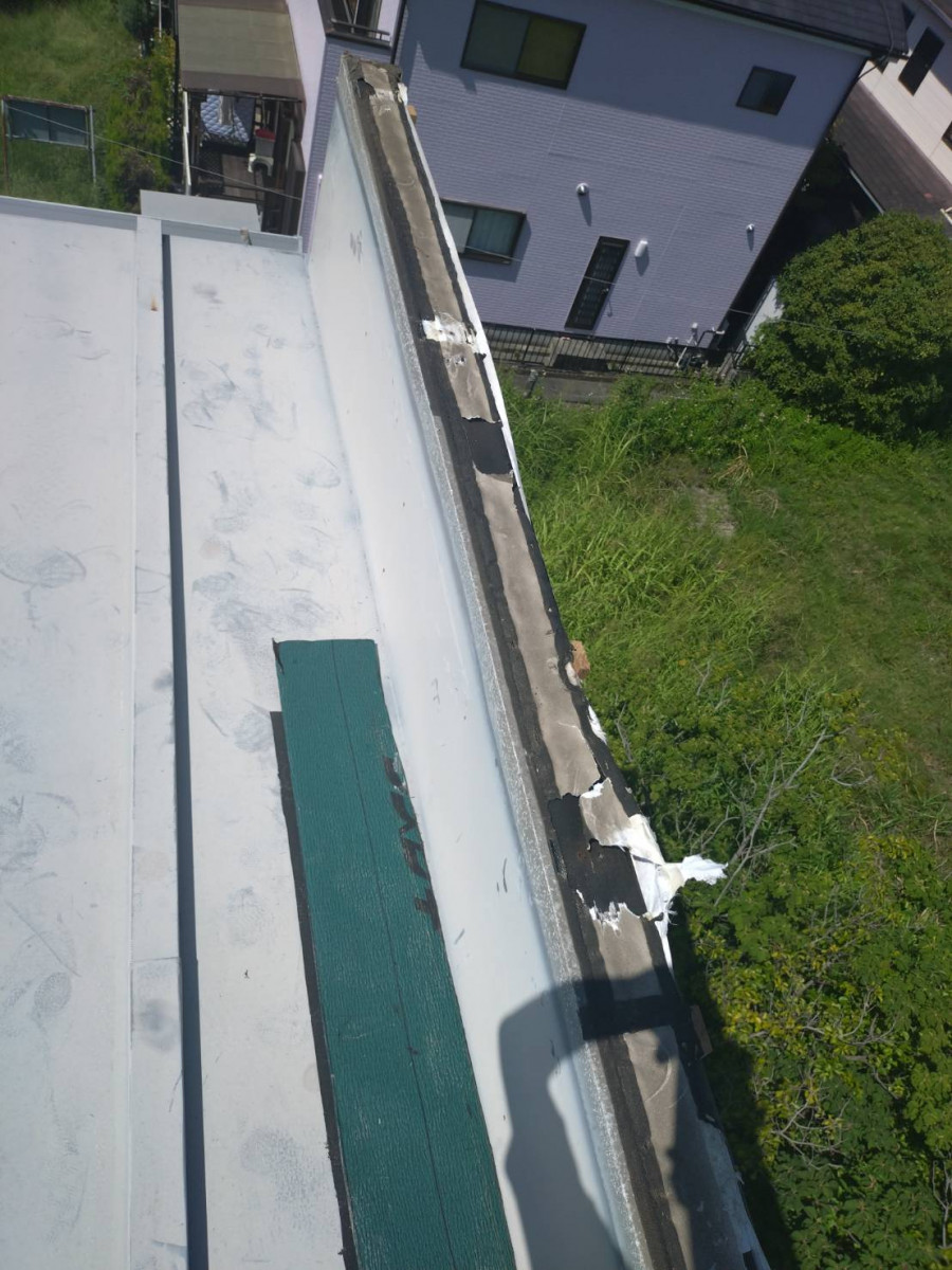 防水紙設置準備