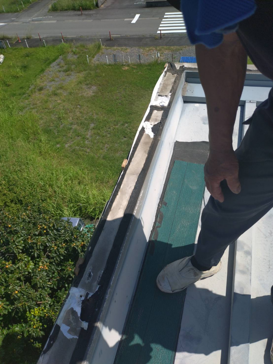 防水紙設置準備