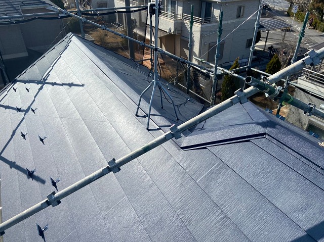 施工後の屋根全体