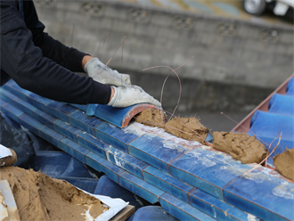 なんばん漆喰と棟土