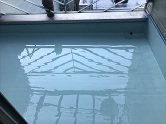 ウレタン塗膜防水が完了