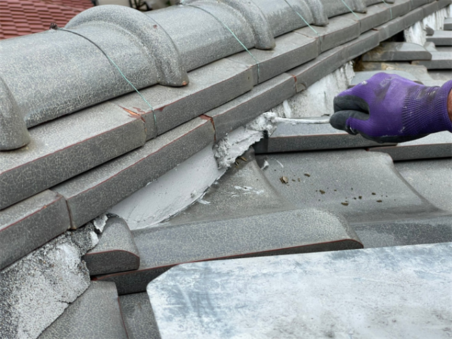 漆喰詰め直し工事完了