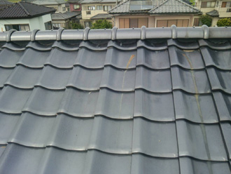 川崎市幸区小倉で漆喰が剥がれた棟を南蛮漆喰を使用して棟取り直し工事