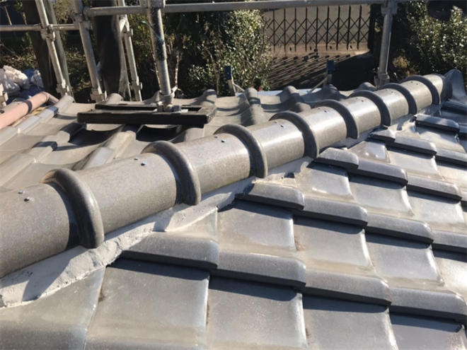 屋根の葺き直し工事完了