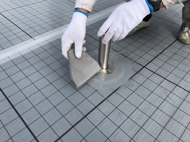 脱気筒の取り付け