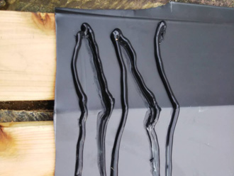 棟板金交換工事　板金設置