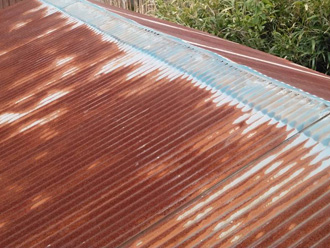 金属屋根の棟板金交換工事