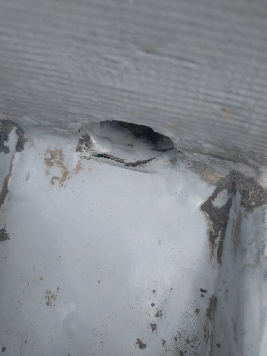 ウレタン亀裂補修前