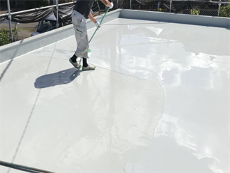 ウレタン防水2層目