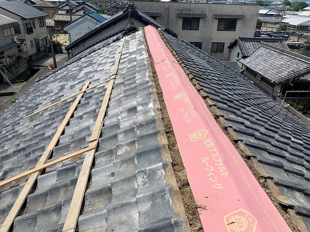 Ｏ様邸　防水シート敷設