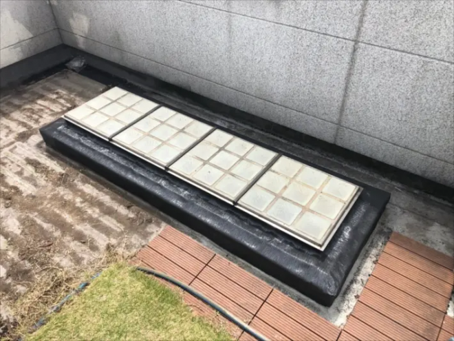 イージーフラッシュを使った防水施工が完了