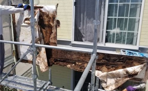 バルコニーの下地腐食