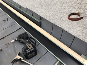 外壁との取り合い部分の防水処理