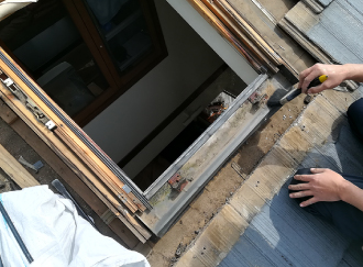 天窓取り外し前