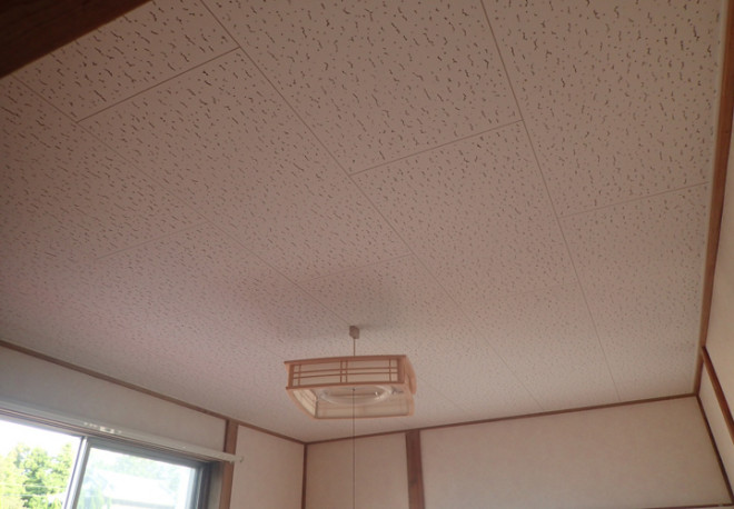 室内天井の張り替えが完了