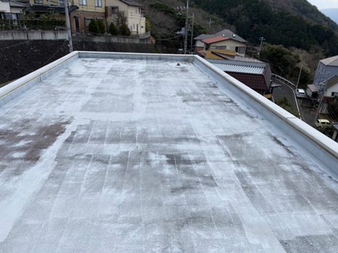 沼津市屋上色褪せ