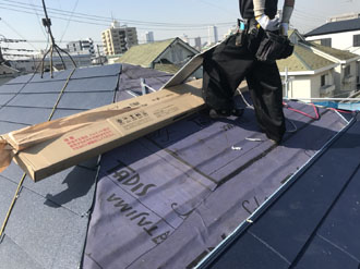 スーパーガルテクト施工