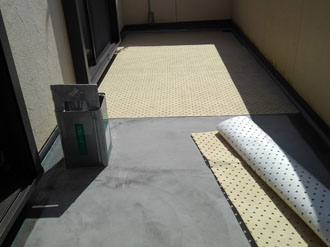 通気シート敷設