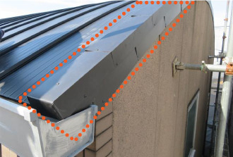 ケラバ・軒先の水切り金具