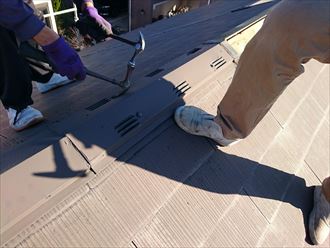 換気棟は再利用します